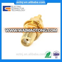 RF Application and SMA Type Female Bulkhead Connector