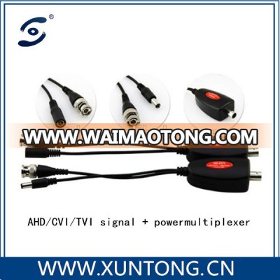 AHD CVI TVI signal and power multiplexer cctv video balun