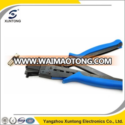 Compression crimping tool for RG59 RG6 RG11 F Connector Hand Plier