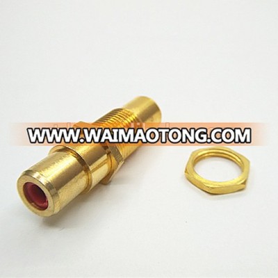 Gold Plated RCA Female To RCA female Connector with nuts