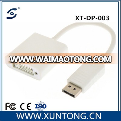 Displayport video adapter dp to dvi male to female connects cable converter