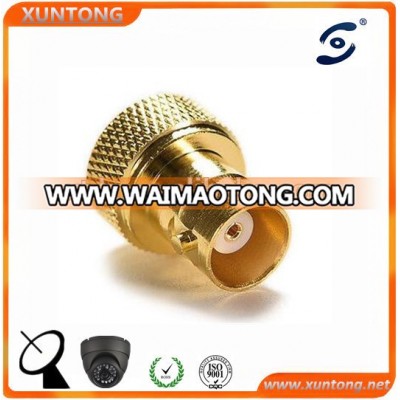 Golden Pin SMA MALE TO BNC FEMALE Flange connector