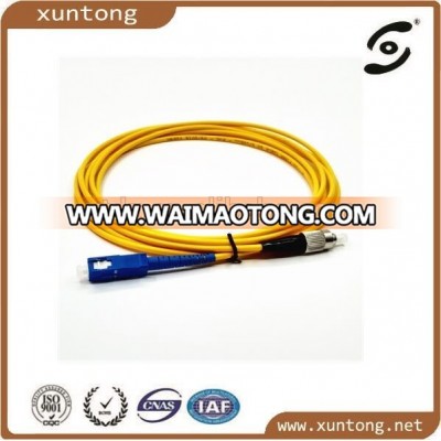 SM Simplex FC-SC FTTH Fiber Optic Patch Cord/Ribbon Pigtail/Jumper with G.652D fiber