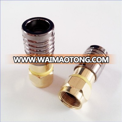 Waimaotong micro coaxial Waterproof compression catv connectors with low price