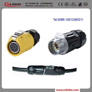 9 Pin Plug and Socket Cable Gland Waterproof Circular Connectors